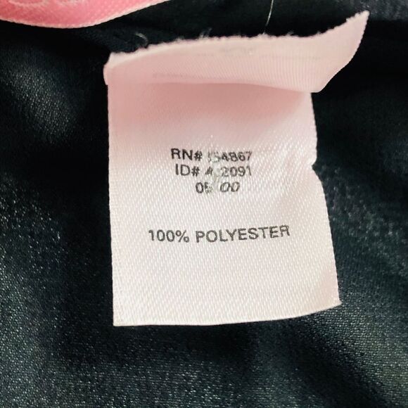 🌹VICTORIAS SECRET Womens Top M Bouse Black Sheer - Picture 6 of 7